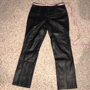 Nine West REAL Leather Pants | size: 6